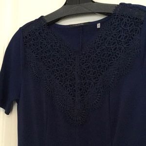 T Tahiti Dress with Lace Detail, Size 2